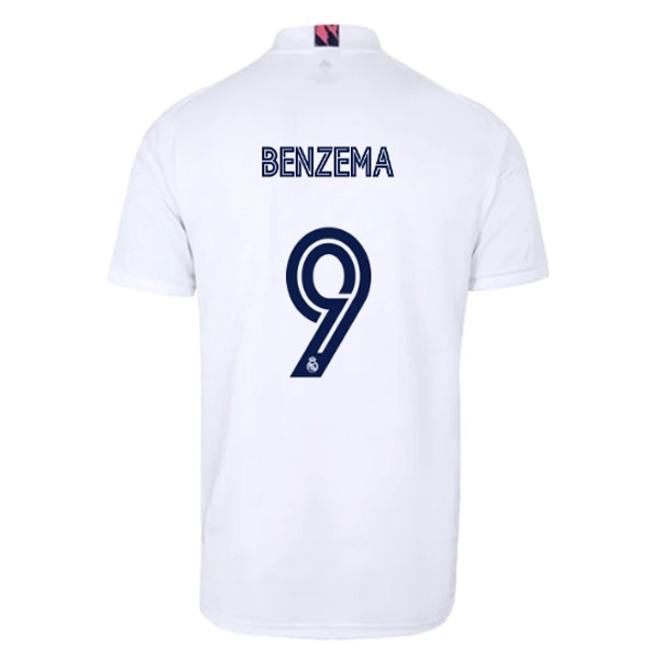 Maglia Real Madrid Prima NO.9 Benzema 20/21 Bianco